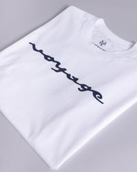 Voyage Script Tee White