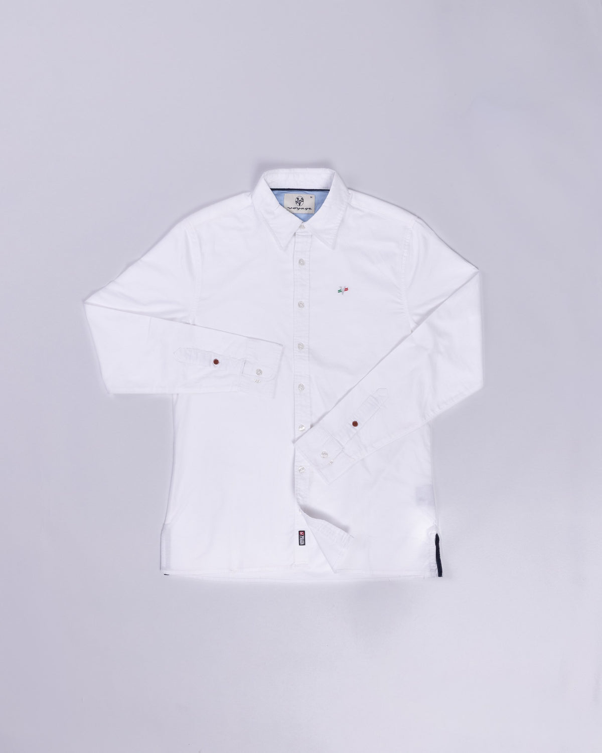 Voyage Principal Button Up Shirt White, front, laid flat