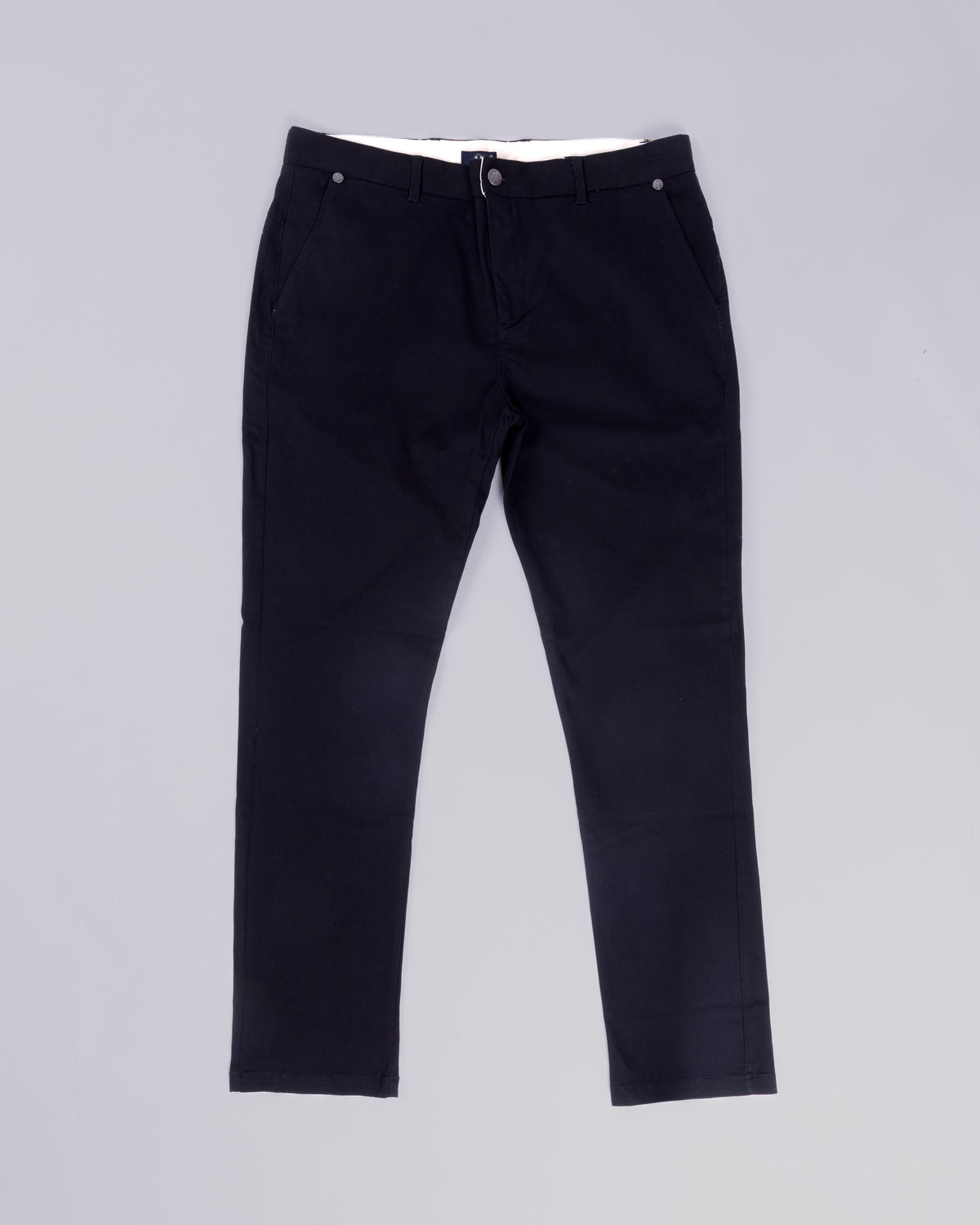 Voyage Bambino Chino Pant Black, front, laid flat