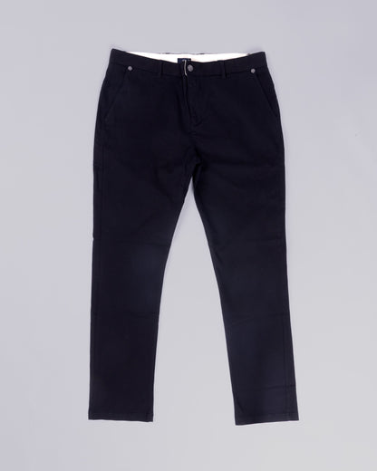 Voyage Bambino Chino Pant Black, front, laid flat