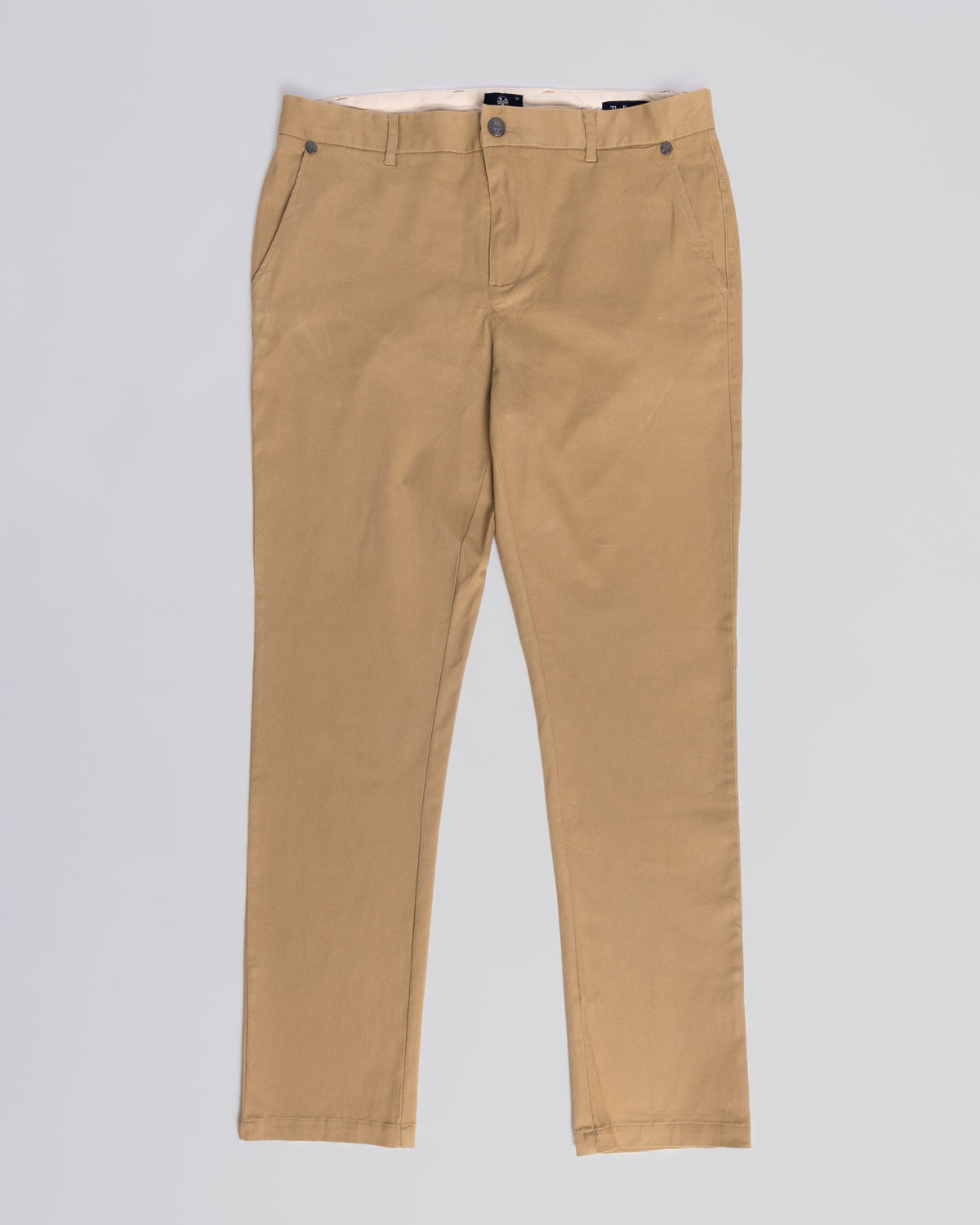 Voyage Bambino Chino Pant Sand, front, laid flat