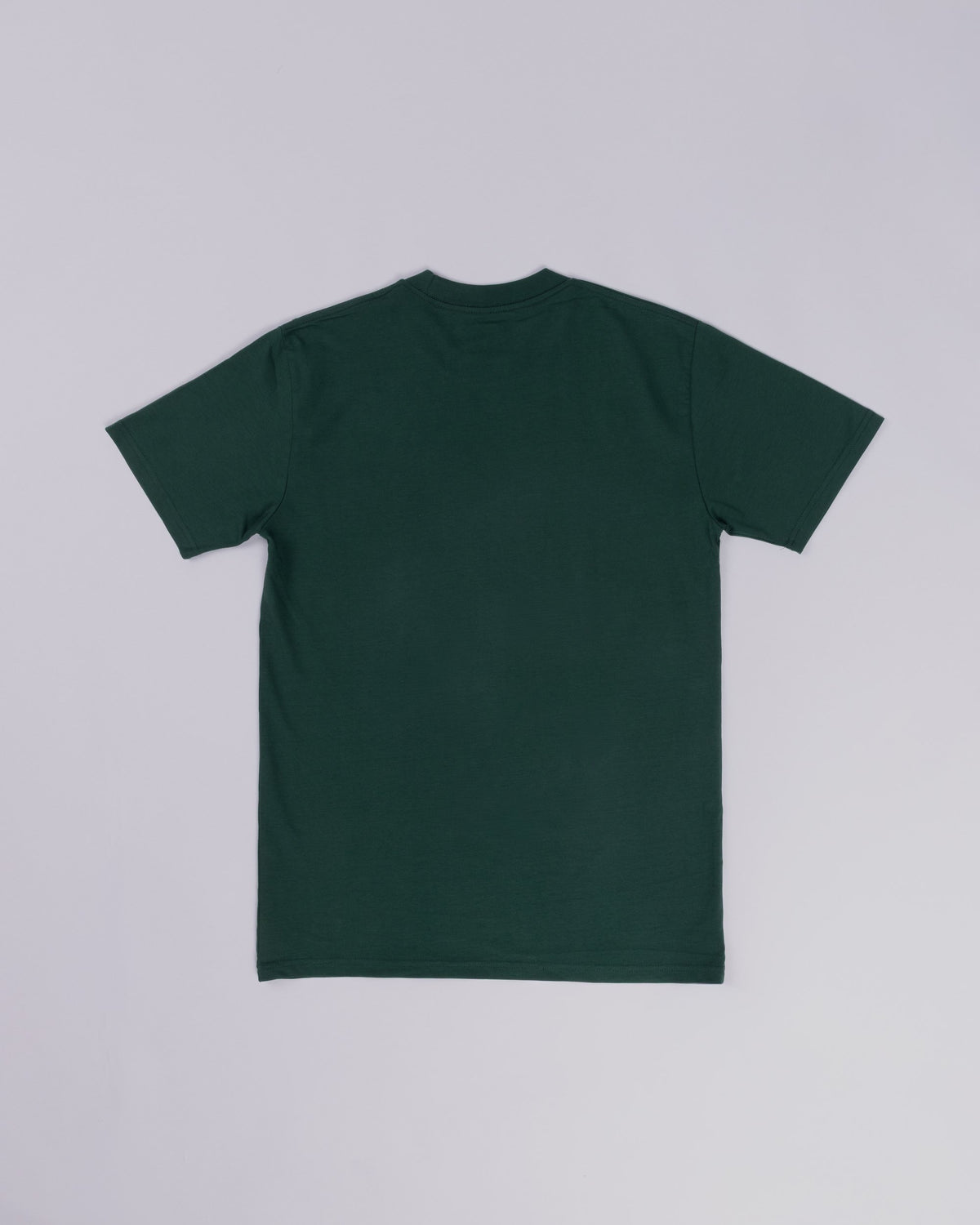 Voyage Script Tee Emerald, back, laid flat