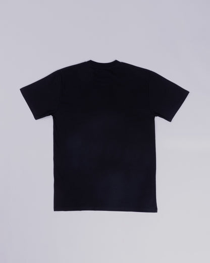 Voyage Icon Tee Black, back, laid flat