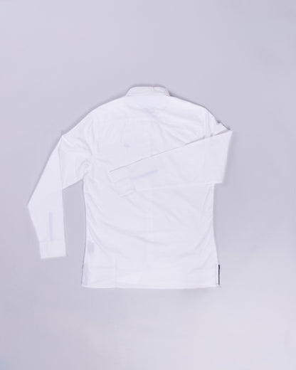 Voyage Principal Button Up Shirt White, back, laid flat