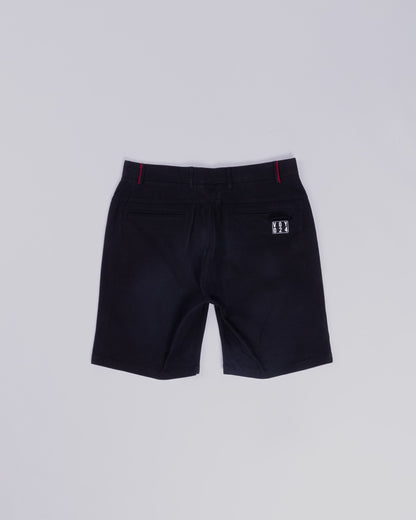 Voyage Bambino Chino Short Black, back, laid flat
