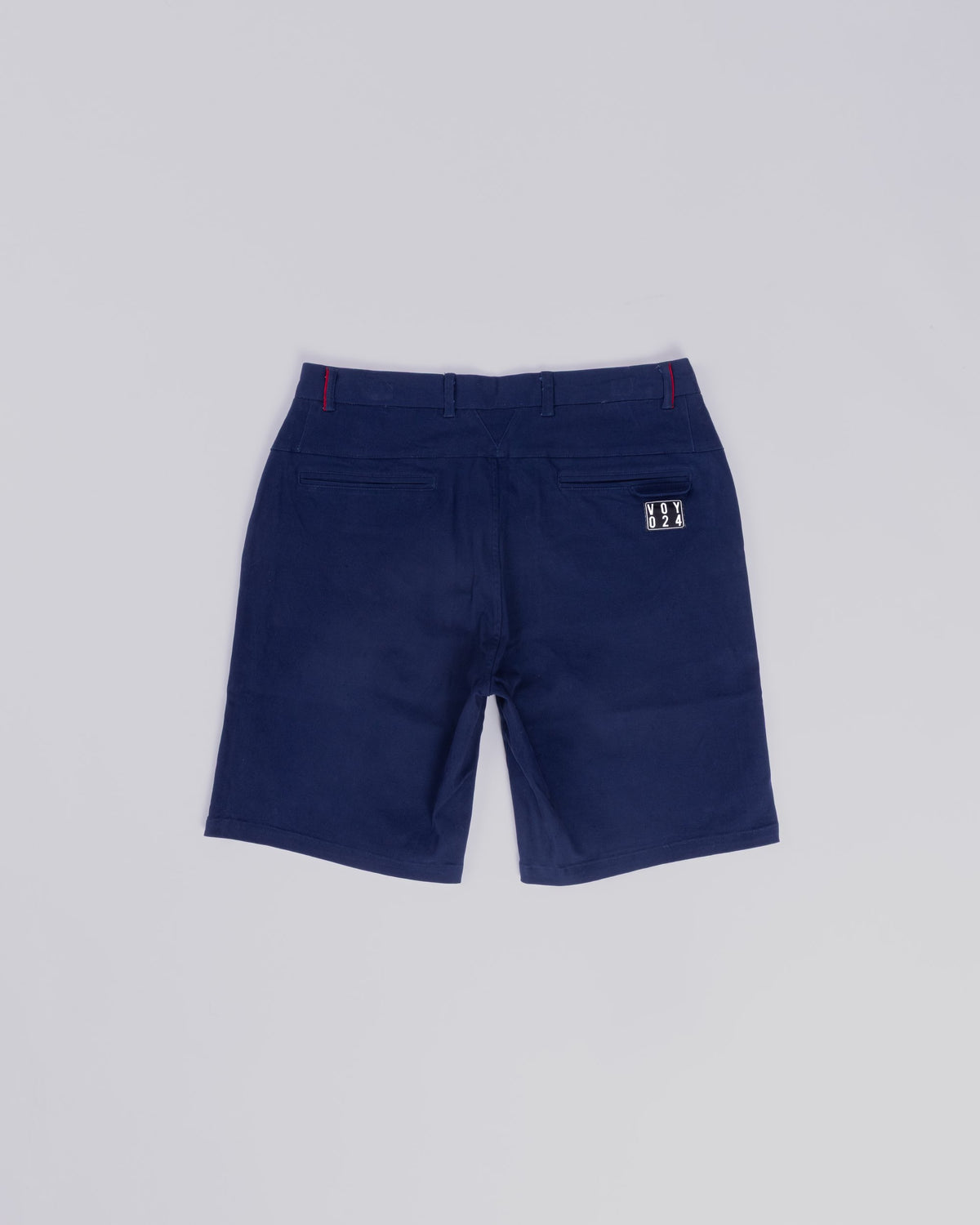 Voyage Bambino Chino Short Navy, back, laid flat