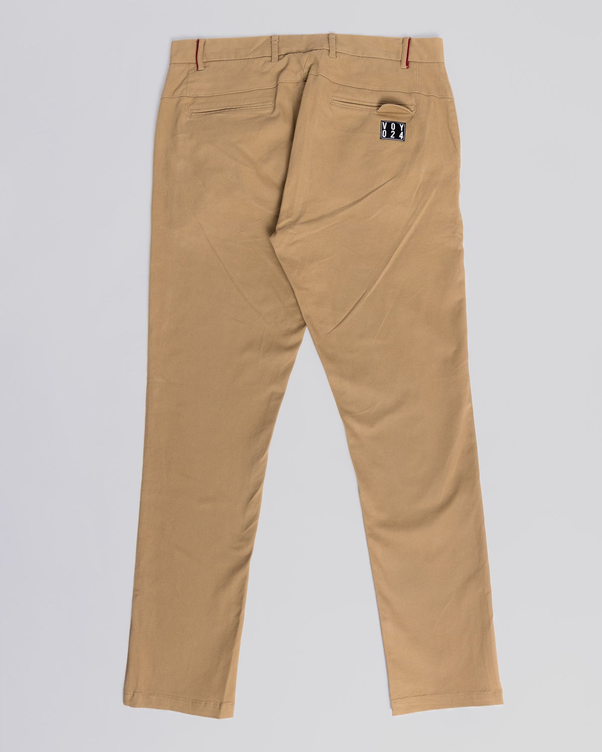 Voyage Bambino Chino Pant Sand, back, laid flat