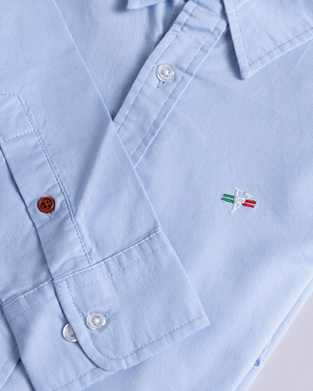 Voyage Principal Button Up Shirt Blue, detail