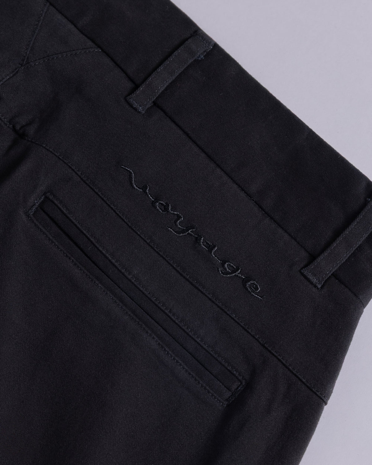 Voyage Super Chino Pant Black, detail